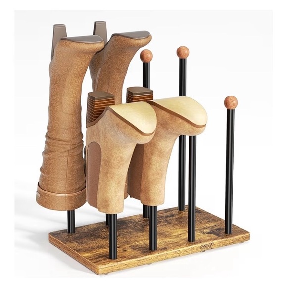 Other - pickpiff Cedar Ball End Boot Rack 4-Pair Shoe Organizer. NEW